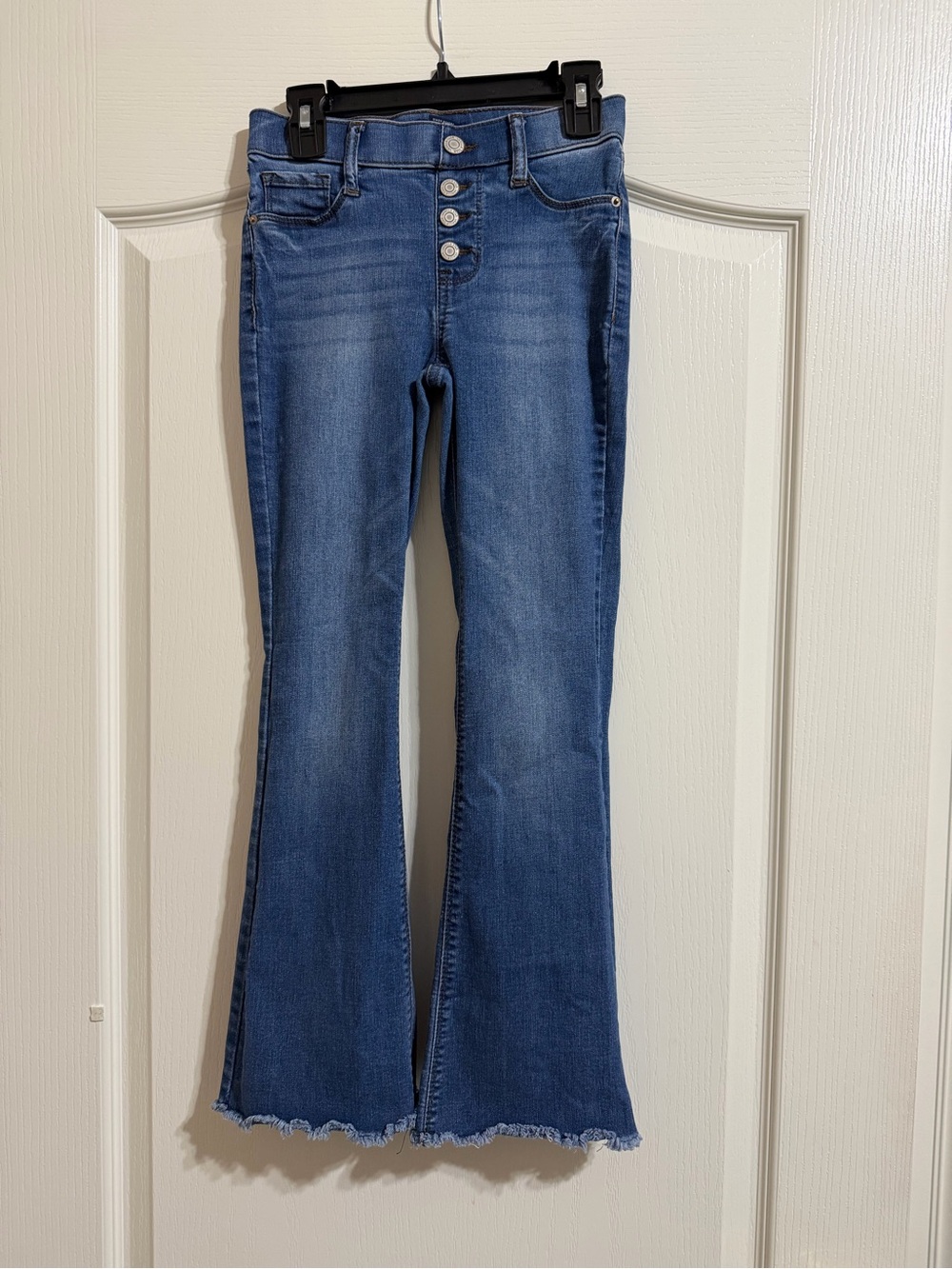 Girls Vanilla Star Pull-On Flare Leg Blue Jeans